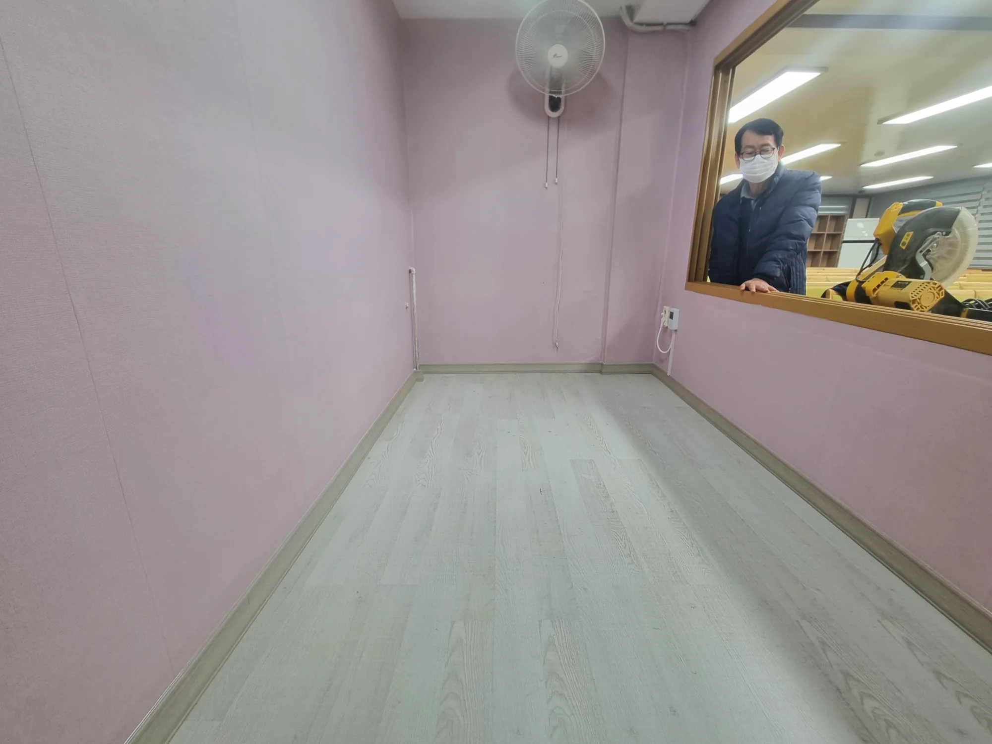경기 부천시 종교시설 1평 전기온돌강화마루 시공 사진 2