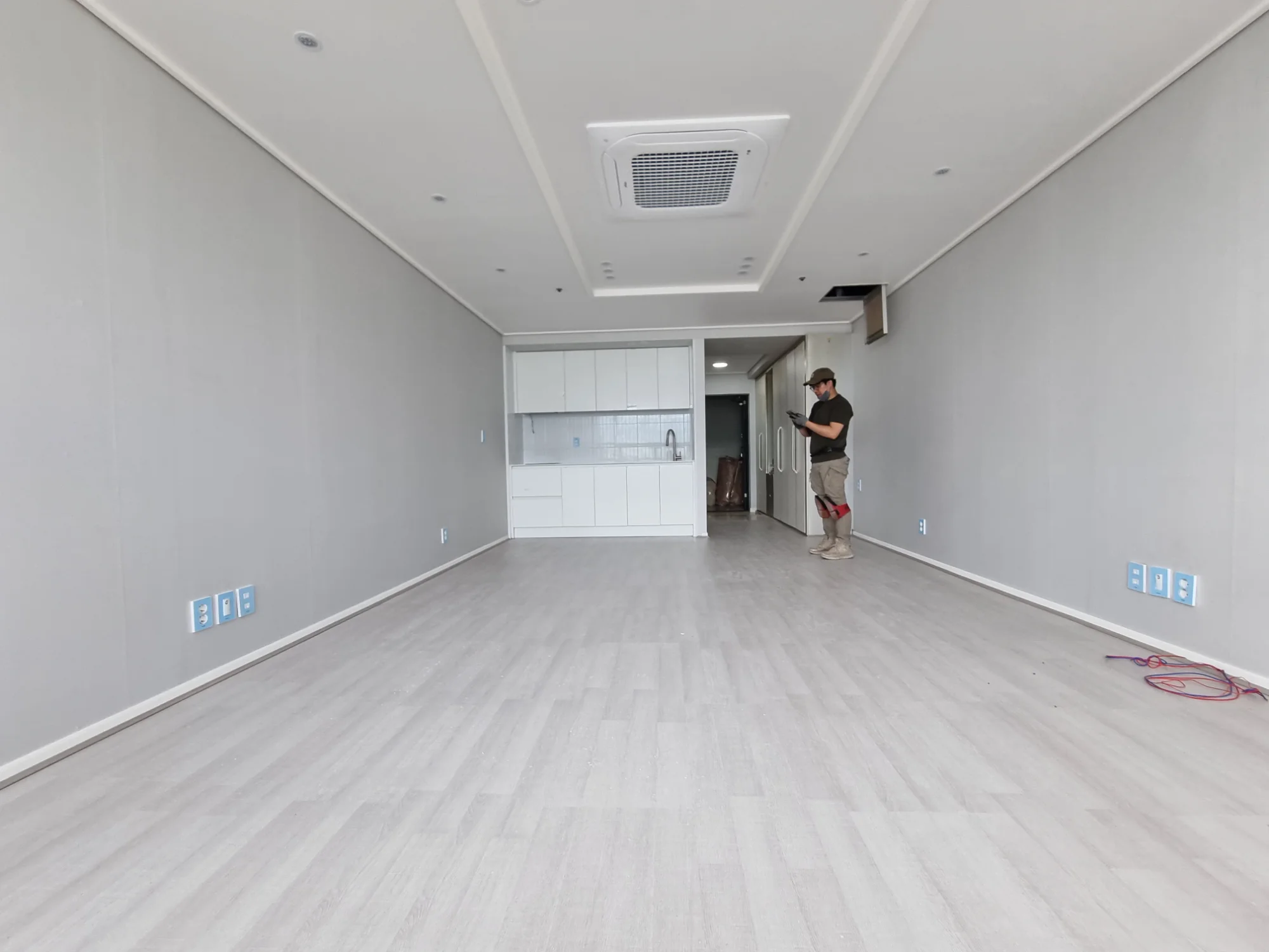 인천 영종구 오피스텔/원룸 6평 전기온돌강화마루 시공 사진 2