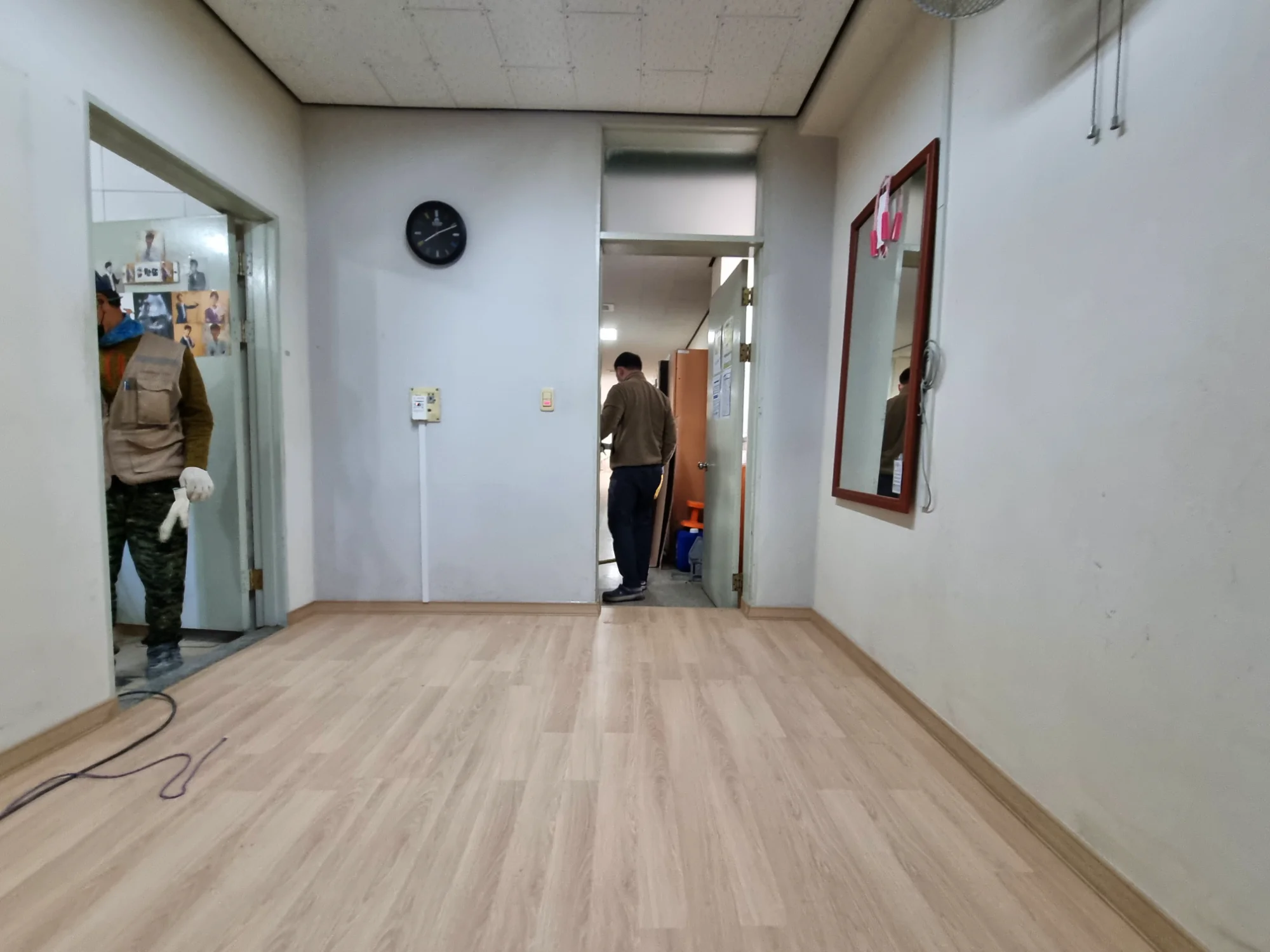 인천 검단구 학교 3평 전기온돌강화마루 시공 사진 2