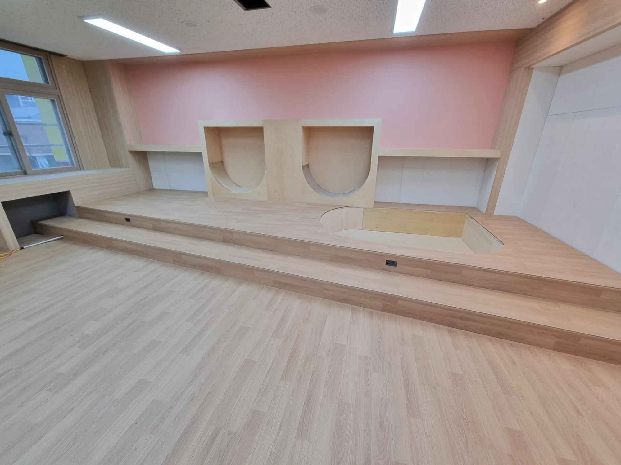 대구 북구 학교 40평 전기온돌강화마루 시공 사진 5