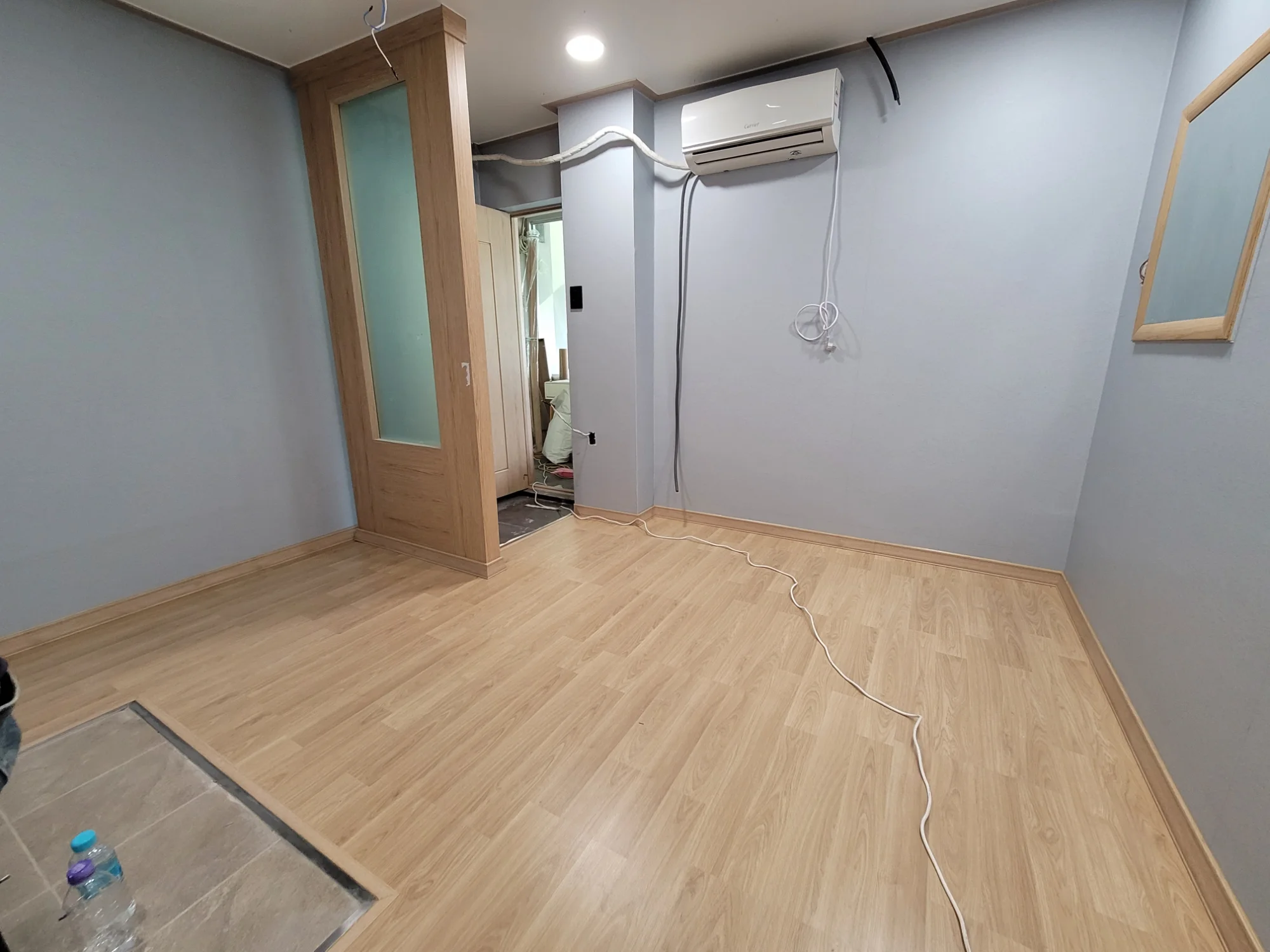 인천 검단구 운동 시설 3평 전기온돌강화마루 시공 사진 2