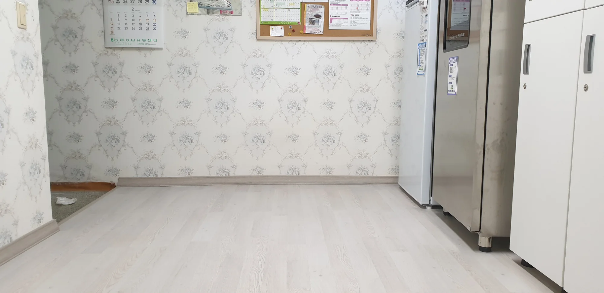 경기 성남시 학교 5평 전기온돌강화마루 시공 사진 2